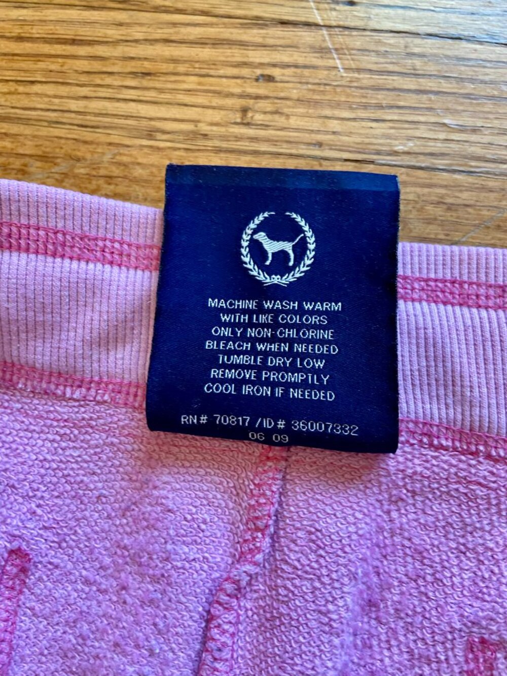 Victorias Secret PINK Flare Sweat Pants Drawstring Cotton Lightening Bolt Low L - Picture 11 of 14
